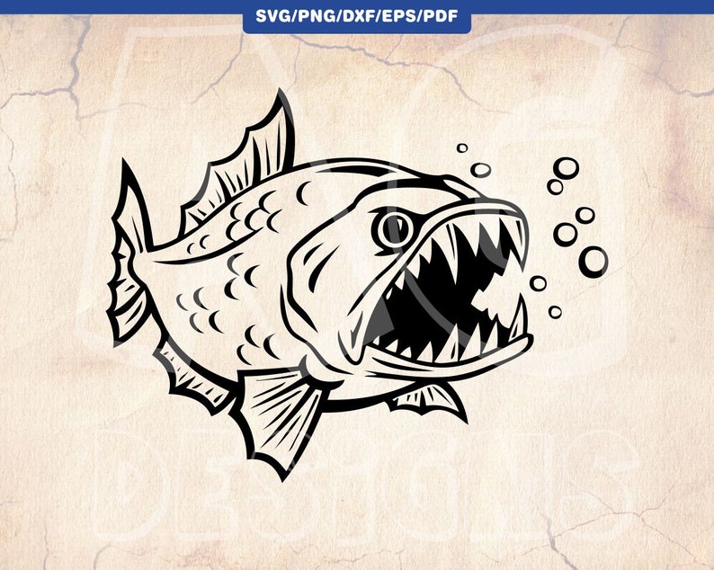 Download Fish Piranha Svg Fish Skull Piranha Svg Cricut Cut File Angry Fish Clipart Png Lake River Ocean Deep Sea Dxf Logo Fishing Silhouette Pdf Clip Art Art Collectibles Taekwondoariccia It