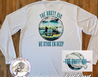 To Gig or Not to Gig Flounder Long Sleeve Performance Shirt