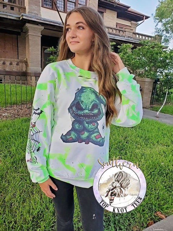 Oogie Boogie Crew Neck Tie Dyed Green 