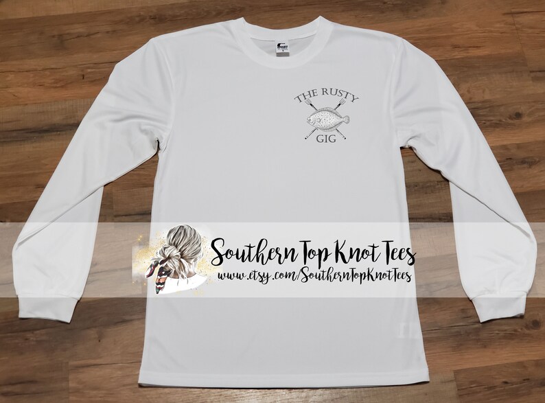 To Gig or Not to Gig Flounder Long Sleeve Performance Shirt