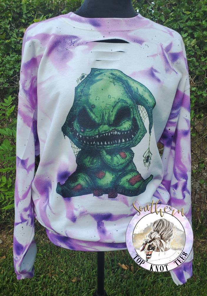 green oogie boogie sweatshirt