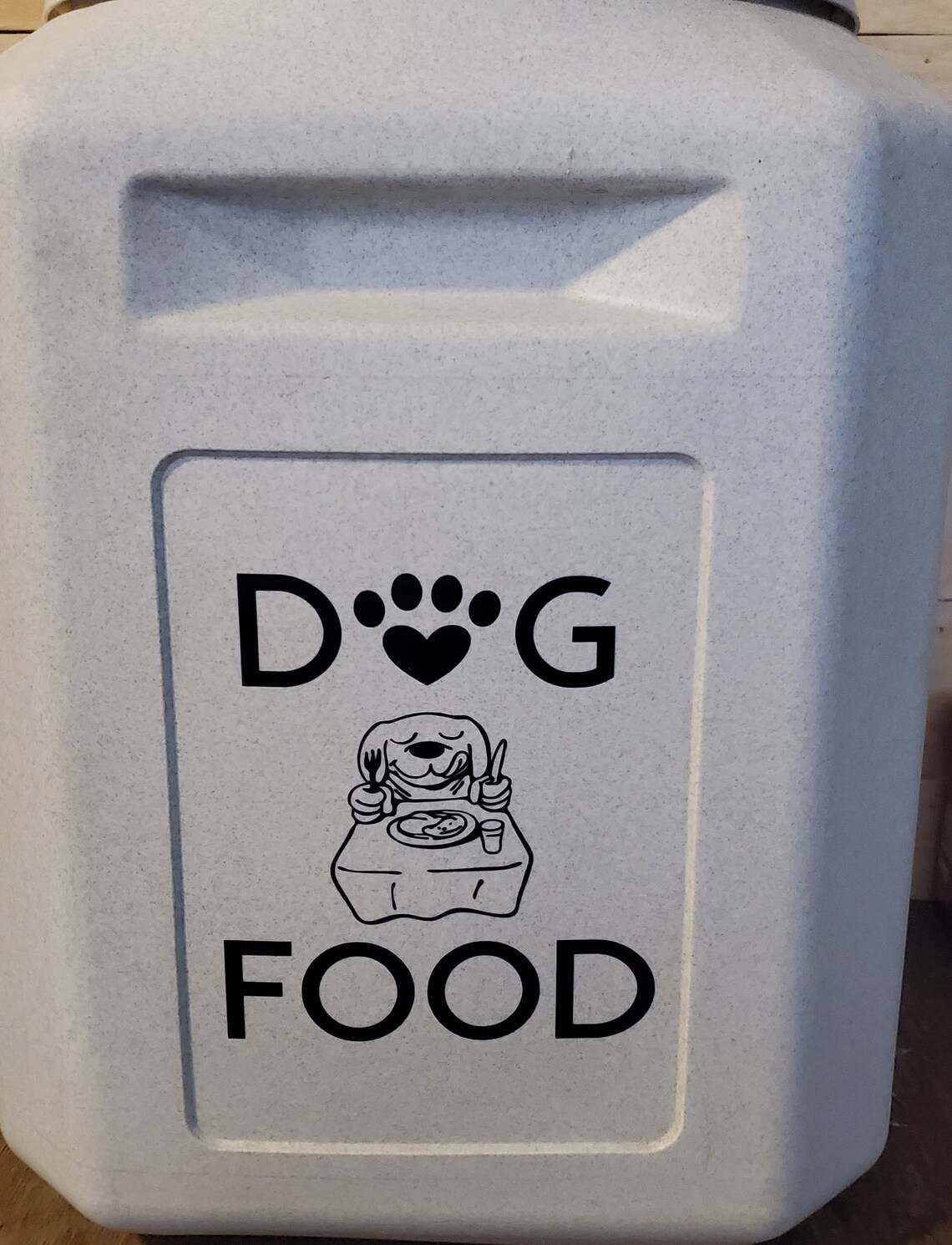 Dog Food Vinyl Decal Etsy