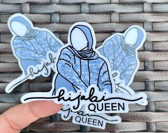 Hijabi sticker, hijabi gift, islamic sticker, muslim sticker, islam sticker, hijab islam, hijab is my crown, muslimah sticker, ramadan gift