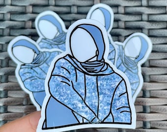 Hijabi sticker, hijabi gift, islamic sticker, muslim sticker, islamic sticker, hijab islam, hijab is my crown, muslimah sticker, ramadan