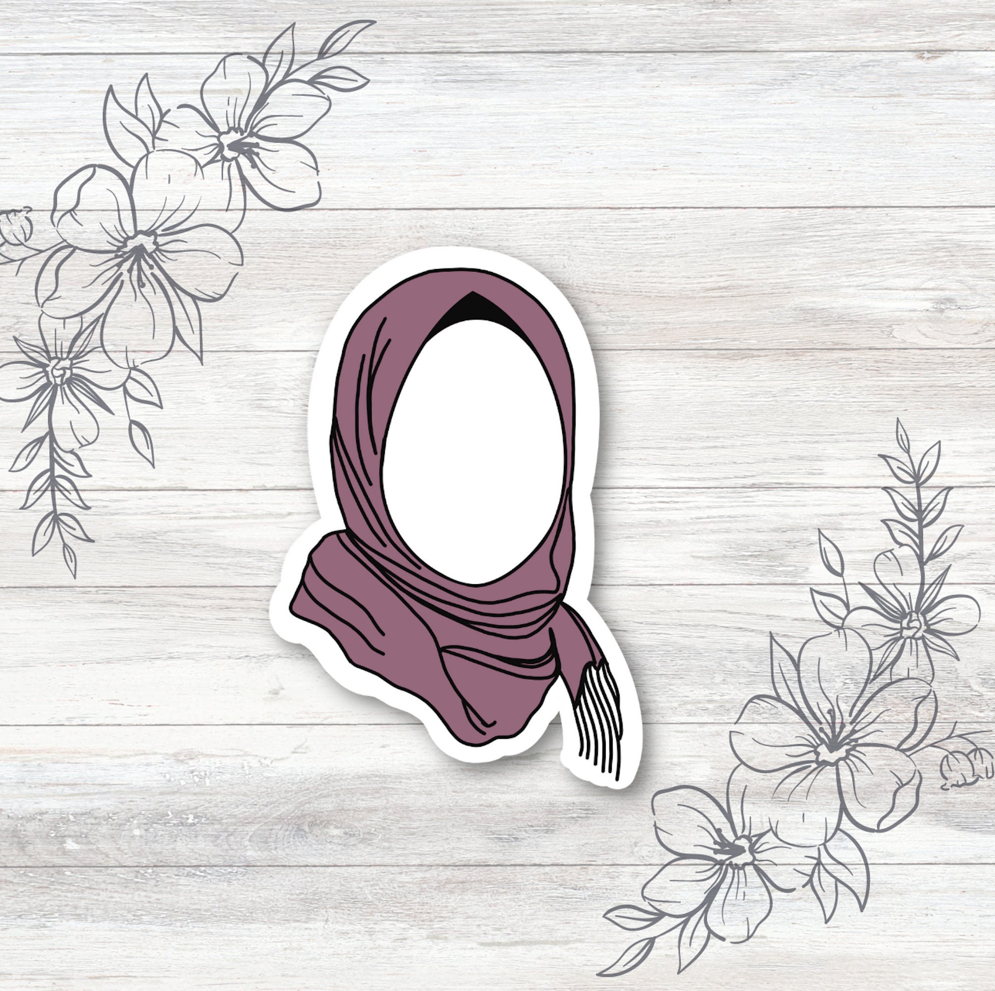 Sticker Muslimah Hijabi Sticker, Islamic Bottle Sticker, Muslim Sticker, Islamic Laptop ...