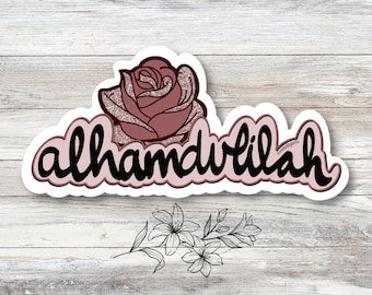 Alhamdulilah sticker, muslim stickers, muslim laptop sticker, islamic laptop sticker, islamic bottle sticker, islamic stickers, ramadan gift