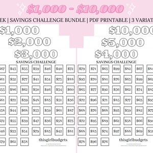 52 Week Savings Challenge Bundle