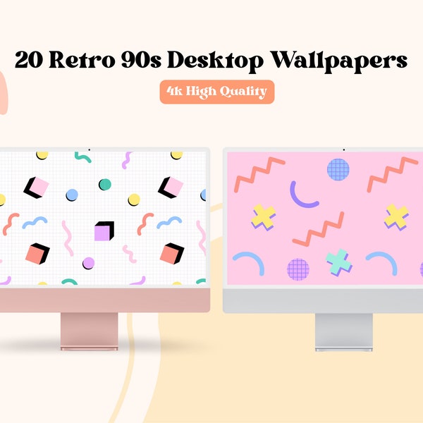 20+ Retro Desktop Wallpaper Doodle 70's 90's High Quality 4k Wallpaper Macbook Windows 90's Aesthetic 90's Desktop Wallpaper