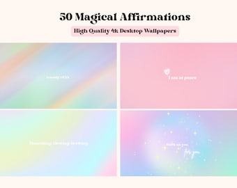 50 Aura Wallpaper High Quality 4K Aesthetic Affirmations Motivation Wallpaper Quotes Desktop Wallpapers Pastel MacBook and Windows Wallpaper