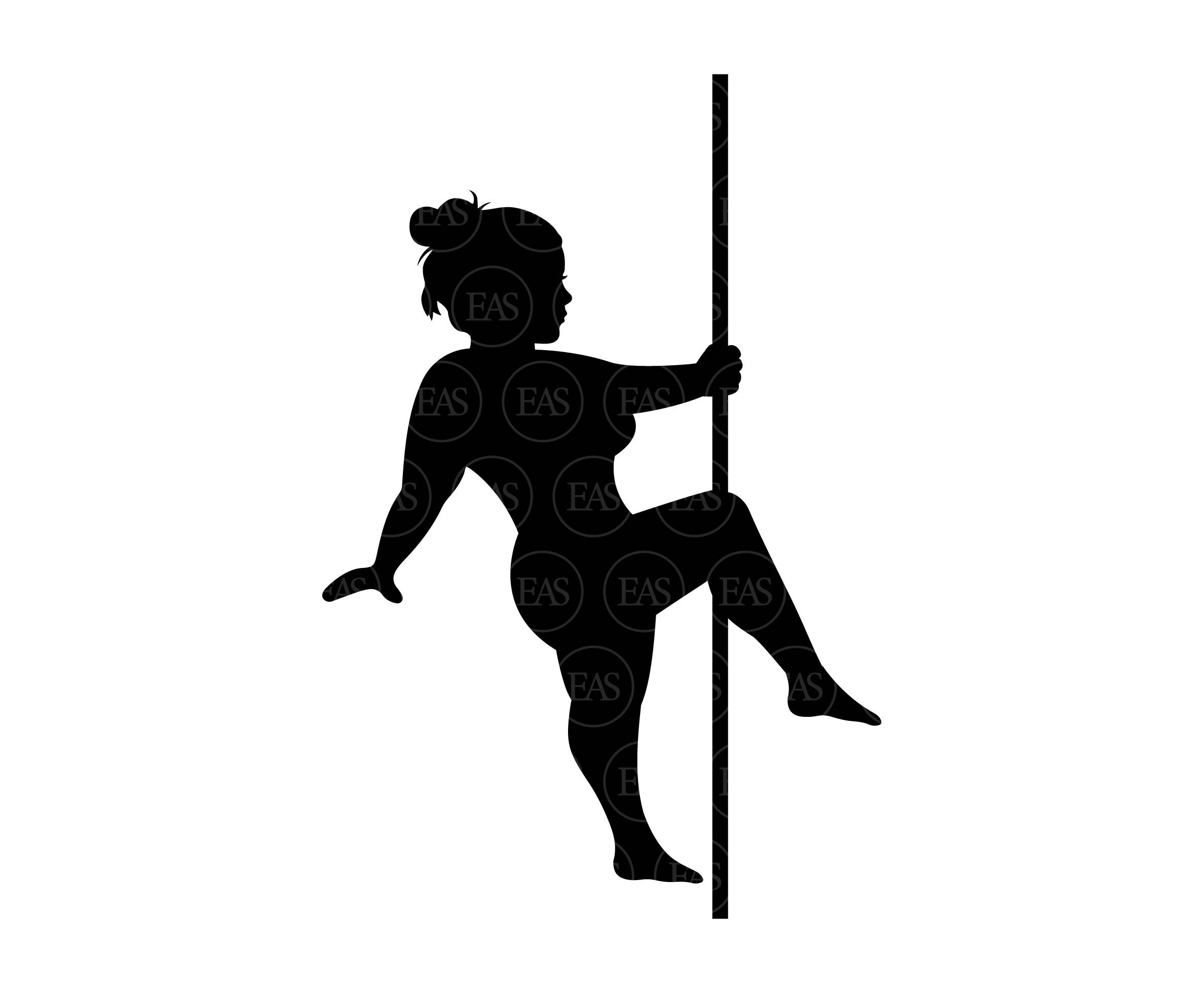 Thick Curvy Mudflap Girl Svg Pole Dancer Svg Chubby Mudflap Etsy