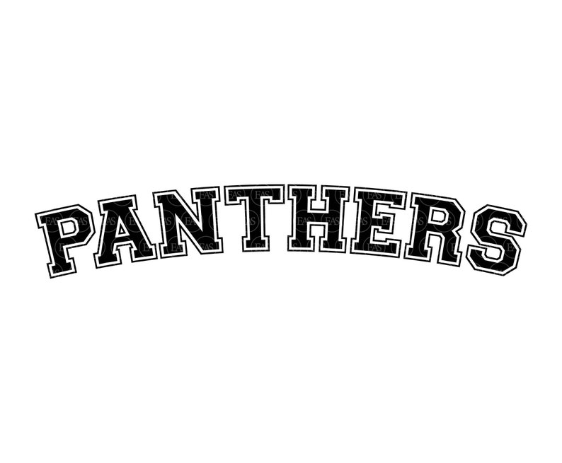 Panthers Svg Go Panthers Svg Panthers Sports Jersey Font Etsy
