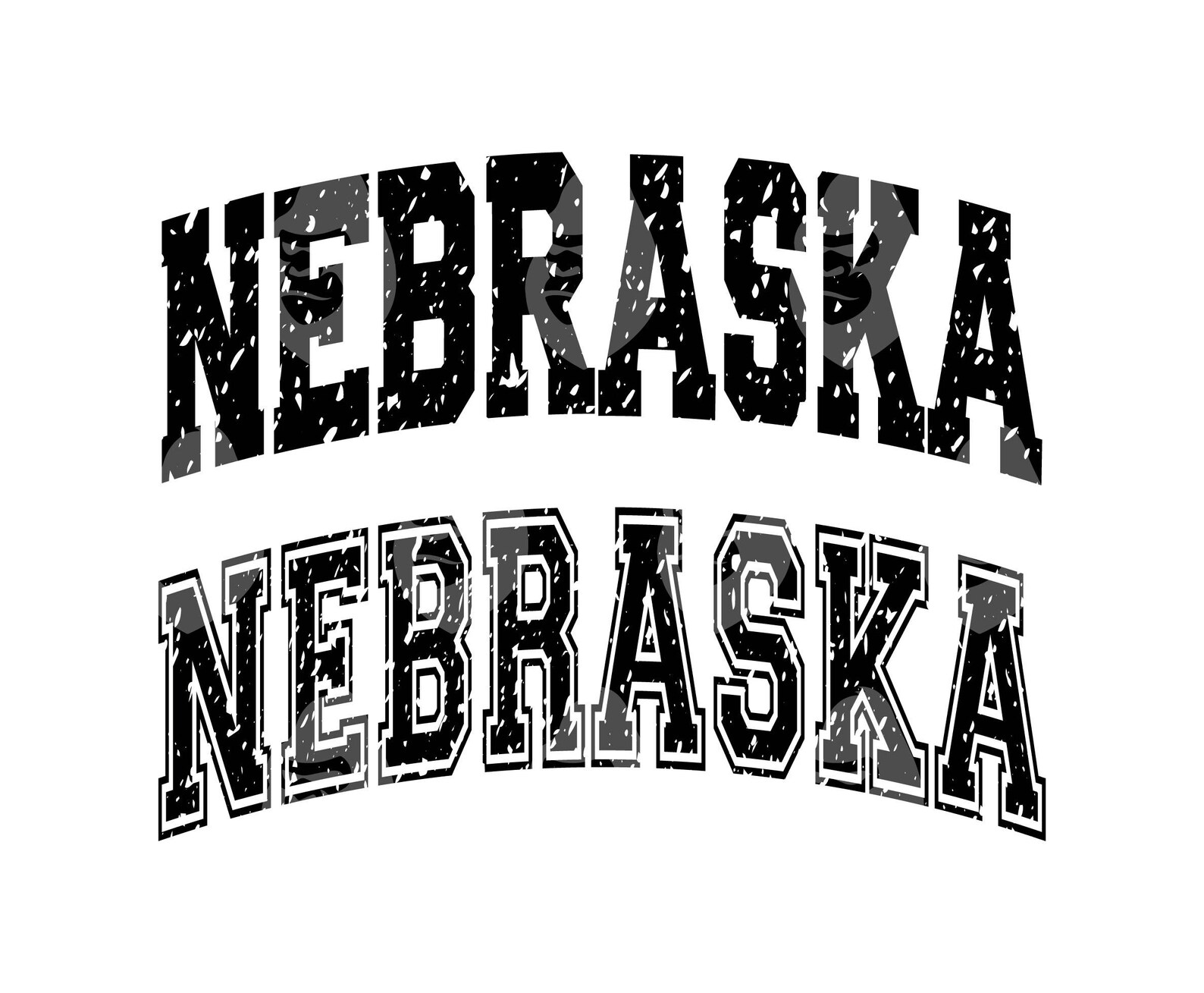 Script Nebraska Nebraska Svg, Grunge Nebraska Varsity Png, College Arched Text, America ...