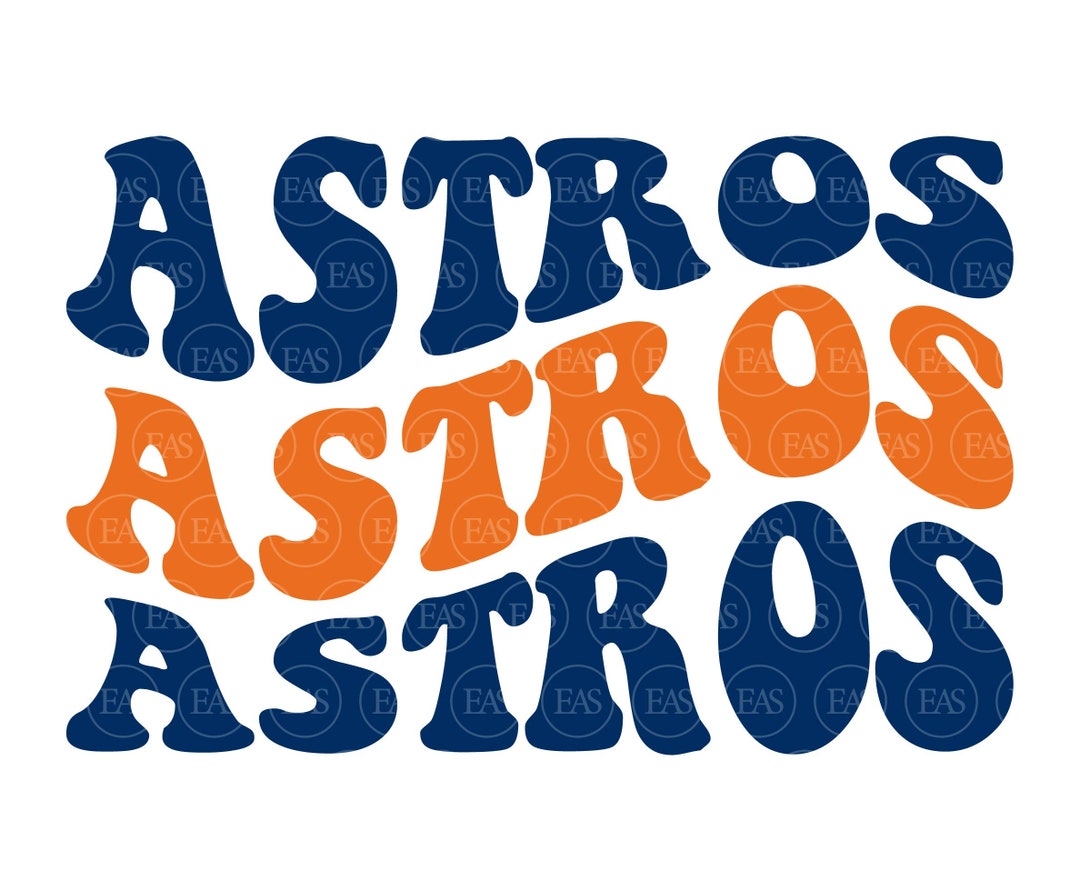 Astros Wavy Stacked Svg, Go Astros Svg, Astros Team Svg, Retro Groovy ...
