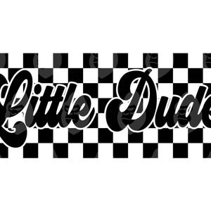 Retro karierter kleiner Dude svg, kleiner Dude Png, Jungen svg, Geck-T-Shirt. Vektor-Schnittdatei Cricut, Silhouette.