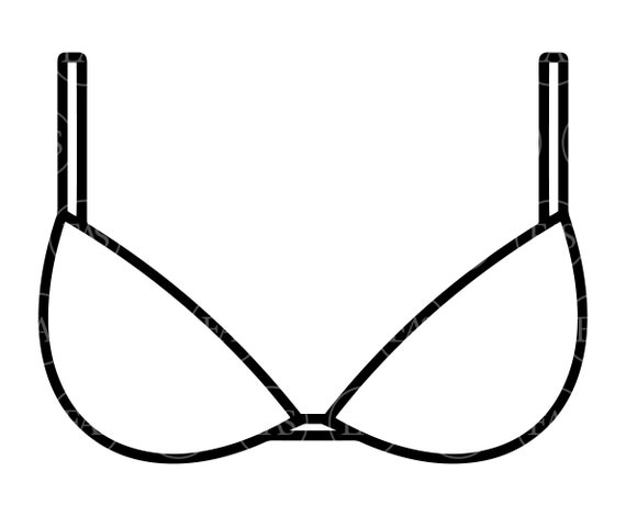 Bra Svg, Brassiere Svg. Vector Cut file for Cricut, Silhouette, Sticker,  Decal, Vinyl, Stencil, Pin, Pdf Png Dxf Eps