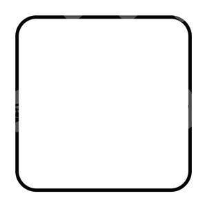 Quadrato arrotondato Svg, Quadrato con angoli arrotondati Png, Clipart quadrato, Design quadrato. File di taglio vettoriale per Cricut, Silhouette.