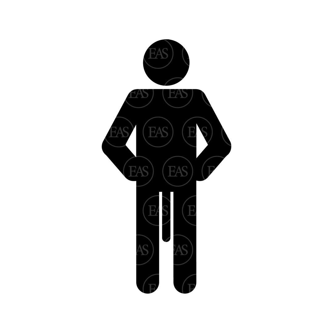 Stickman Penis Cumming SVG