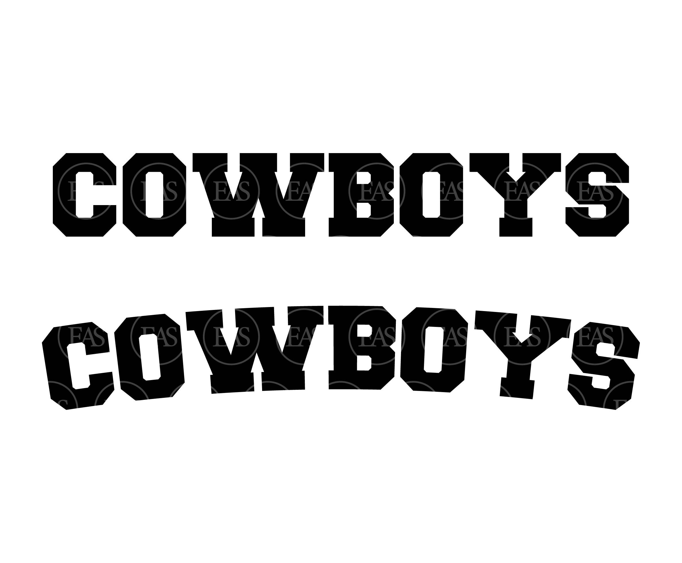Dallas cowboys sale lettering