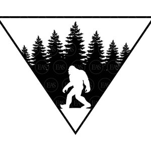 Bigfoot Svg, bos Svg, Big Foot Svg, Yeti Svg, Sasquatch Svg, bos Svg. Vector gesneden bestand Cricut, silhouet, sticker, Pdf Png Dxf.