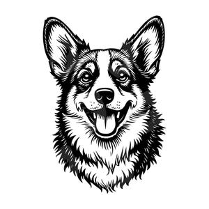 Corgis SVG, Corgis Kopf Png, Corgis Clipart, Corgis Vektor, Corgis Mutter. Schneidedatei Cricut, Silhouette.