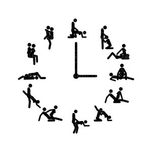 Kama Sutra Uhr svg, Sex Poses Stickman Figur svg, Vektor Schnitt datei für Cricut, Silhouette, Aufkleber, Abziehbild, Vinyl, Schablone, Pdf Png Dxf Eps