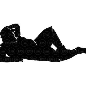 Dicker Sexy Curvy Schmutzfänger Kerl SVG, Trucker Kerl SVG, Fat Chubby Man. Vektor Cut Datei Cricut, Silhouette, Pdf Png Dxf Eps, Aufkleber, Aufkleber.