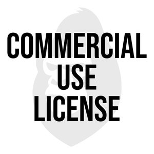 Peut inclure: Texte noir et blanc sur fond blanc qui dit "COMMERCIAL USE LICENSE".