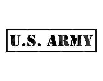 Buy US Army Logo Svg, Army Svg, Military Svg, Black and White ...