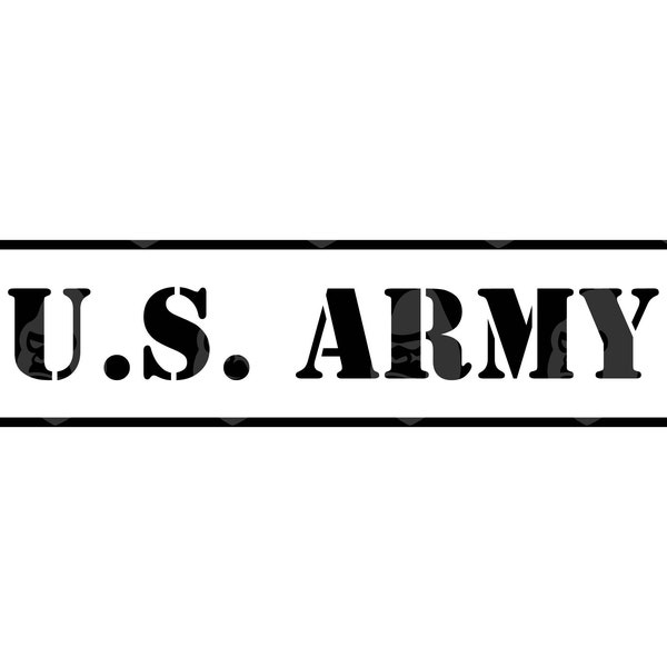 U.S. Army Svg, U.S. Army Png, Military, Airforce, Navy, Army Stencil Text. Clipart, Vector Cut file Cricut, Silhouette.