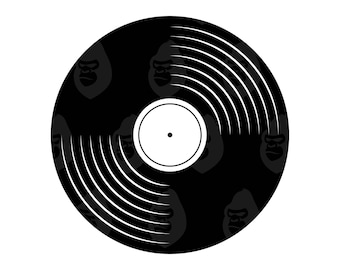 Vinyl Record Svg, Vinyl Record Png, Music Disc Record Svg, Vinyl Disc Svg, Vintage Vinyl. Vector Cut file for Cricut, Silhouette.