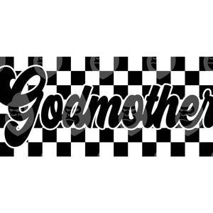 Madrina a cuadros retro en formato SVG, Madrina en formato PNG, Vida de abuela, Día de la Madre, Camiseta de abuela, Mimi, Nana. Archivo vectorial para Cricut y Silhouette.