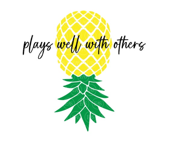 Plays Well With Others Swingers Pineapple T-Shirt Plays Well With Others Swingers Pineapple T-Shirt