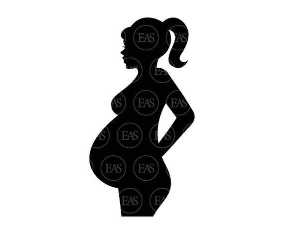 Femmes enceintes SVG, Baby Bump SVG, Grossesse Révéler SVG, Fille enceinte  SVG. Fichier de coupe vectorielle Cricut, Silhouette, Pdf Png Dxf Eps