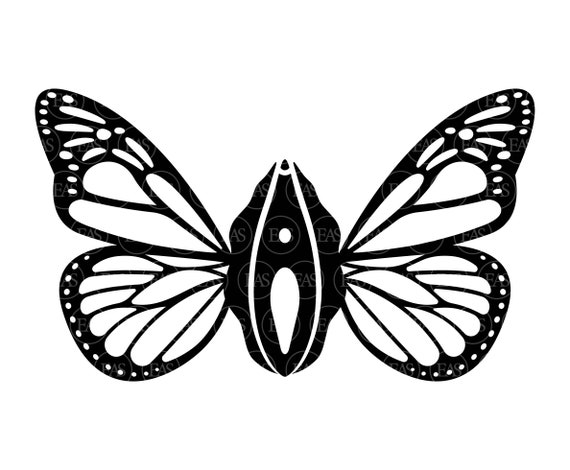 Butterfly Vagina Svg Pussy Svg Clip Art Vector Cut File For Etsy