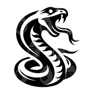 Cobra Svg, Snake Head Png, Cobra Clipart. Vector snijbestand Cricut, silhouet.