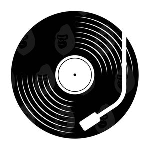 Vinyl Record Svg, Vinyl Record Png, Toonarm Svg, Muziek Disc Record Svg, Vintage Vinyl Disc Svg. Vector gesneden bestand voor Cricut, silhouet.