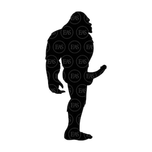 Bigfoot Svg, Pene Svg, Yeti Svg, Sasquatch Svg. Archivo de corte vectorial para Cricut, Silueta, Pegatina, Calcomanía, Vinilo, Pin, Pdf Png Dxf Eps.