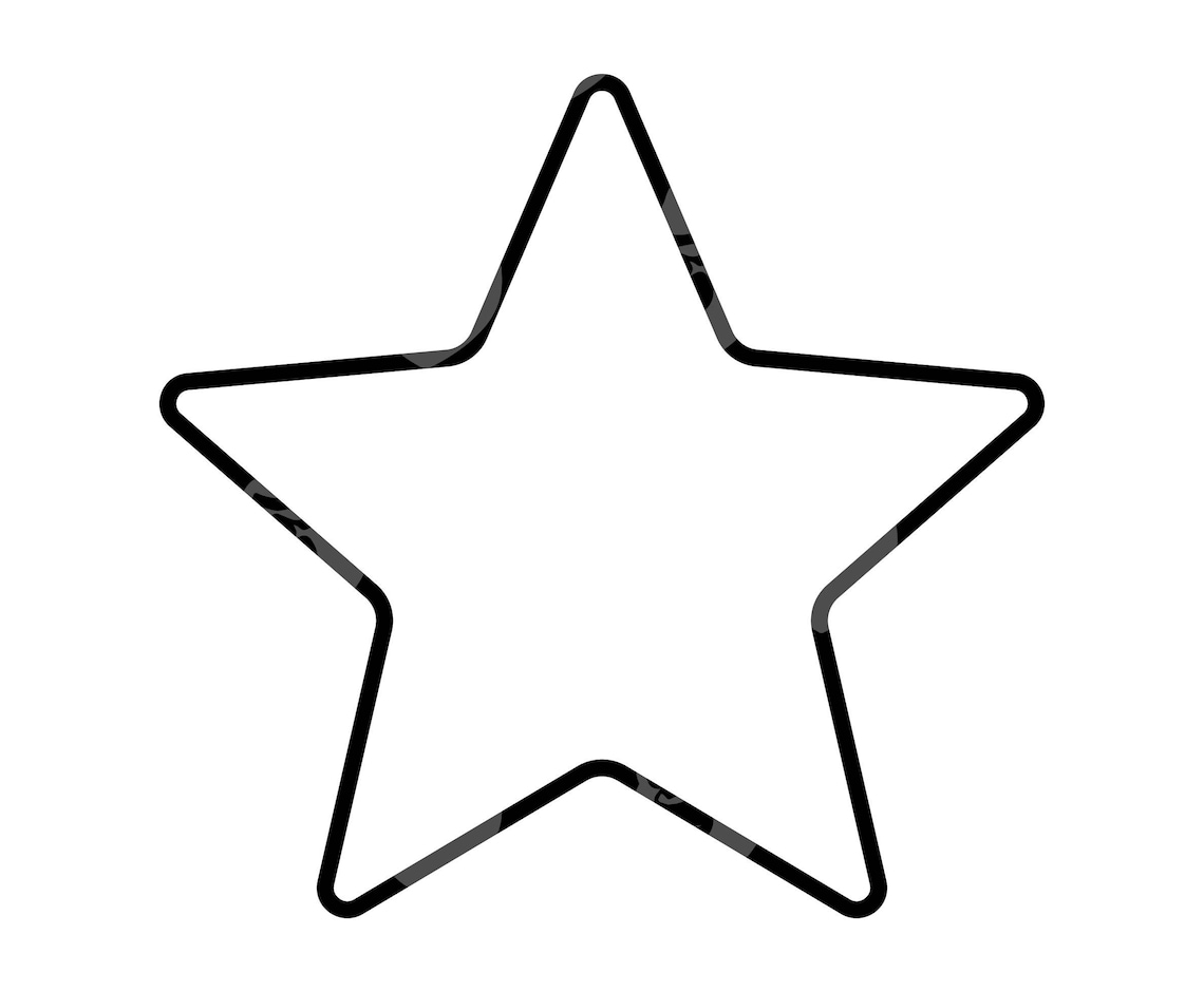 Rounded Star Svg, Rounded Star Png, Star Frame Clipart, Star Design ...
