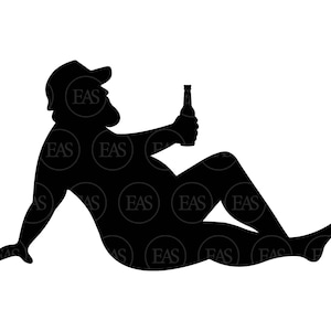 Bavette garde-boue, Svg bouteille de bière, gros homme potelé Svg, gros camionneur sexy sinueux Svg. Fichier de coupe vectorielle Cricut, Silhouette, Pdf Png Dxf Eps