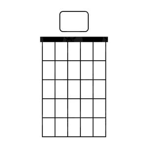 Leeg gitaarakkoord Svg, blanco gitaarakkoord Png, basisgitaarakkoord, beginnersgitaarakkoorddiagram. Vector gesneden bestand voor Cricut, silhouet.