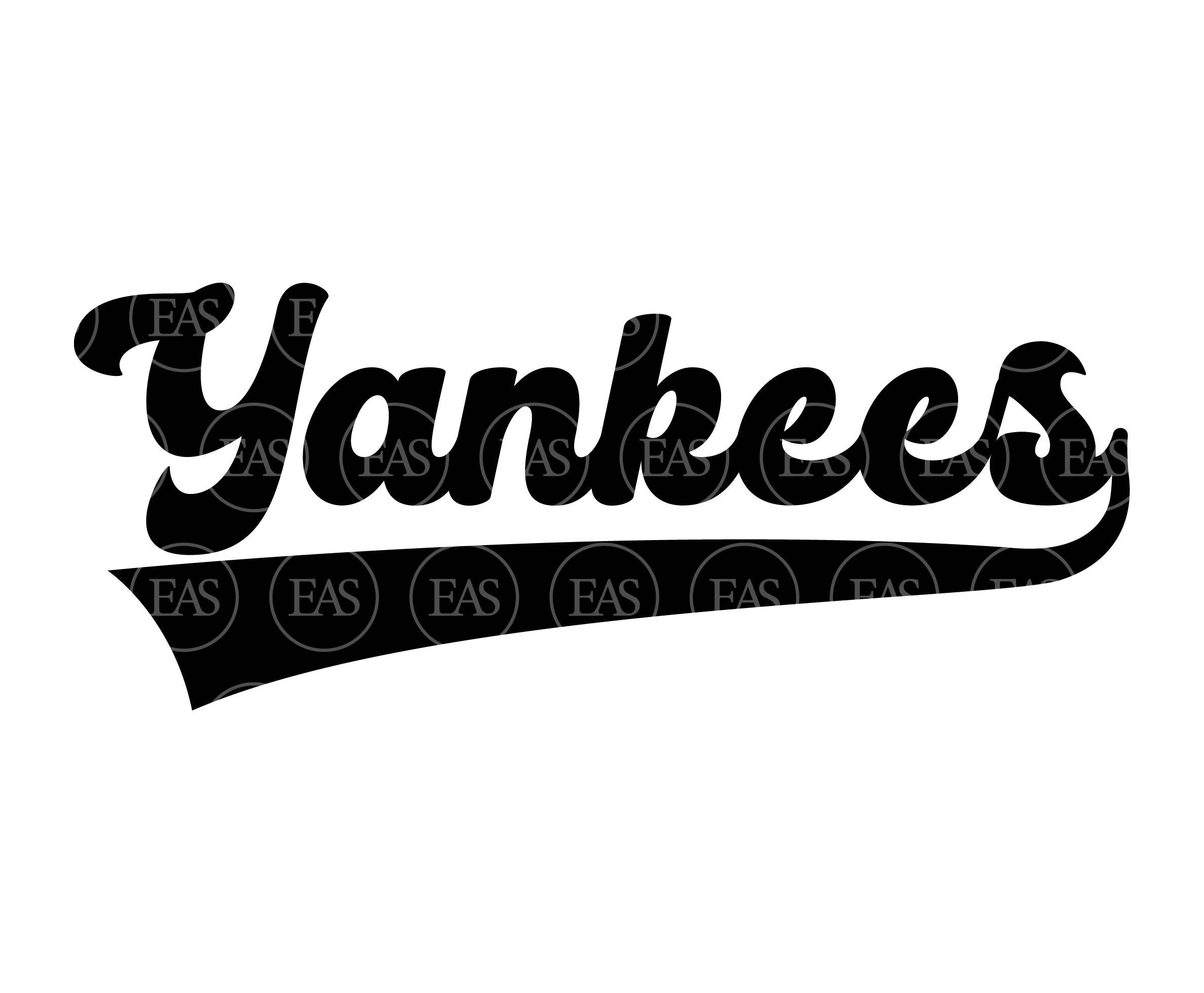 Yankees Baseball Svg, Go Yankees Svg, Retro Sports Jersey Font, Yankees  Team Logo. Vector Cut file Cricut, Silhouette, Pdf Png Dxf Eps.