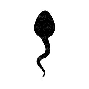 Esperma Svg, arquivo de corte vetorial para Cricut, Silhueta, Adesivo, Decalque, Vinil, Estêncil, Pdf Png Dxf Eps