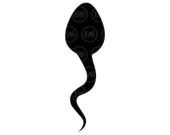 Sperm Svg, Vector Cut file for Cricut, Silhouette, Sticker, Decal, Vinyl, Stencil, Pdf Png Dxf Eps