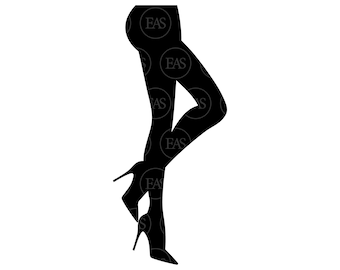 Woman Legs and Hips Svg, Woman Body Svg Vector Cut file for Cricut, Silhouette, Sticker, Decal, Vinyl, Stencil, Pin, Pdf Png Dxf Eps