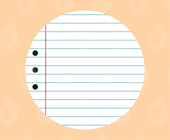 Lined Notebook Svg, Teacher Door Hanger Svg, Line Teacher Paper Png, Ruled School Notebook Paper. Vector Cut file Cricut, Silhouette