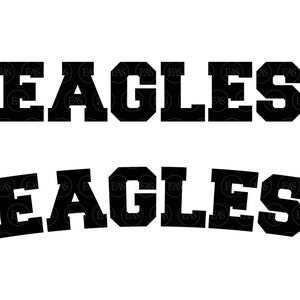 Eagles Svg, Go Eagles Svg, Fuente Eagles Sport, Logotipo de Eagles, Fuente Eagles Jersey. Archivo de corte vectorial Cricut, Silueta, Pegatina, Pdf Png Dxf Eps.