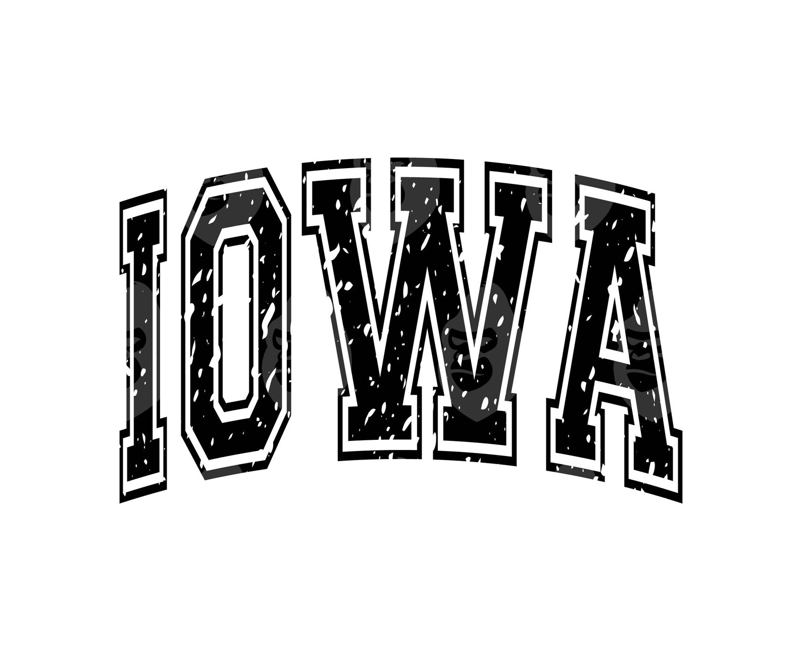 Iowa State Text Iowa Svg, Iowa Varsity Grunge Png, Distressed College Arched Text ...