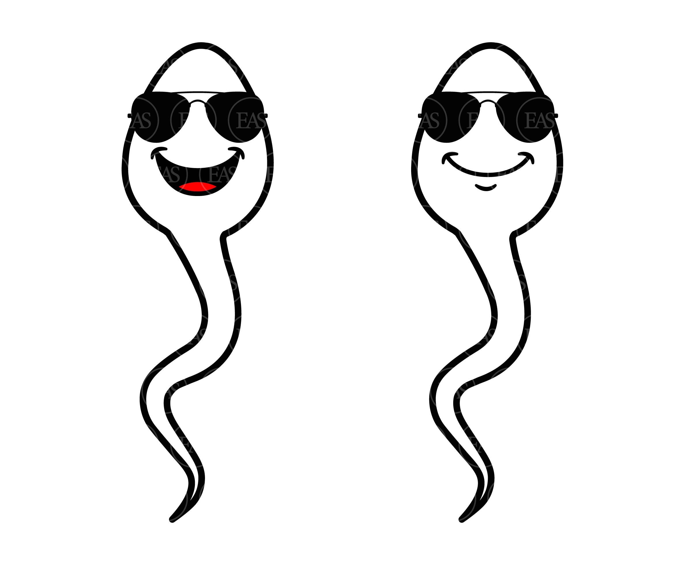 Sperm Svg Sperm With Sunglasses Svg Cum Orgasm Vector Cut Etsy Ireland