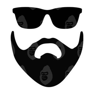 Bart mit Sonnenbrillen svg, Bart mit Sonnenbrillen png. Vektor-Schnittdatei Cricut, Silhouette.