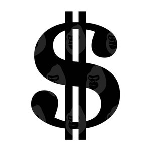 Segno del dollaro Svg, Png del segno del dollaro americano, Segno dei soldi Svg, Clipart della valuta del dollaro, Occhi del dollaro. File di taglio vettoriale Cricut, silhouette.